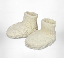Merino vilnos batukai su pynutėmis Merino vilnos batukai su pynutėmis